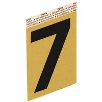 NUMBER HOUSE 7 ALUM 3.5IN BLK