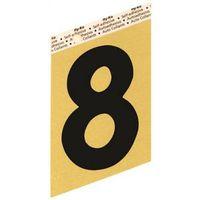 NUMBER HOUSE 8 ALUM 3.5IN BLK