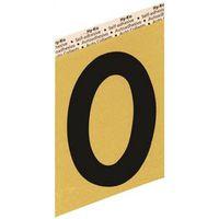 NUMBER HOUSE 0 ALUM 3.5IN BLK