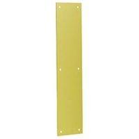 PUSHPLATE 3-1/2X15 SOLID BRASS