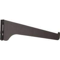BRACKET SHELF STEEL 10IN BLACK