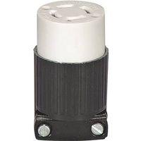 CONN LCK 20A 125/250V BLK/WHT