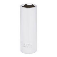 SOCKET DEEP 1/2IN X 6PT 1/4DR