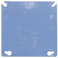 COVER BOX SQ PVC 2G BLANK BLUE