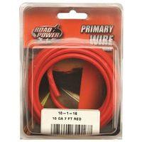 WIRE PRIM RED 7FT CD 10GA