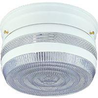 FIXTURE CEIL 2LT PRISMATIC WHT