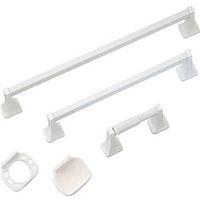 BATH ACCESSORIES WHITE 5PC