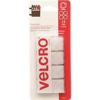 FASTENER VELCRO SQ 7/8IN WHITE