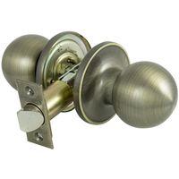 KNOB PASSAGE T3 ANTIQUE BRASS