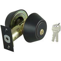 DEADBOLT DBL CYL 6-WAY BRONZE