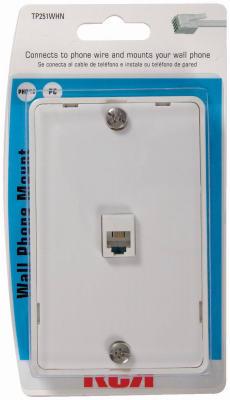 WHT PHONE WALL JACK