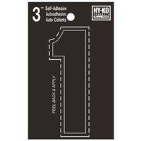 NUMBER HOUSE 1 3IN  VINYL BLK