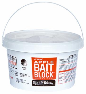 JT EATON 704-AP BAIT BLOCK RODENTICIDE ANTICOAGULANT BAIT  APPLE FLAVOR  FOR MICE AND RATS