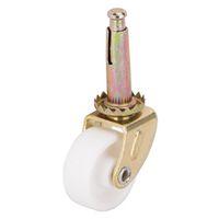 CASTER STEM 1-1/4IN BRS/WHT
