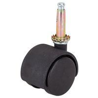 CASTER 2-WHEEL STEM 1-5/8 BLK