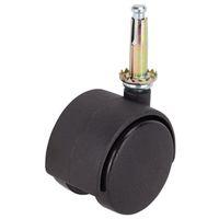 CASTER 2-WHEEL STEM 2IN BLK