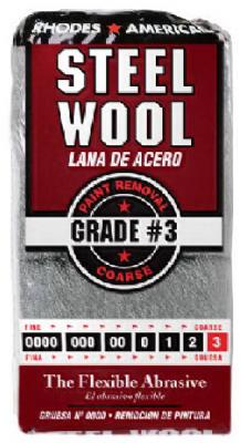 12PK #3 STL WOOL PAD