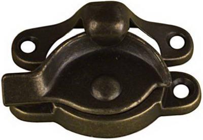 LOCK SASH ANT BRASS