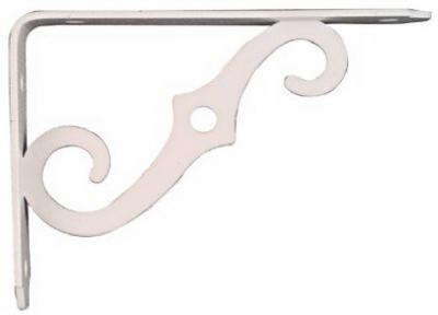 BRACKET SHLF ANT WHT 5X3-1/2IN
