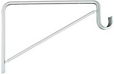 BRACKET SHELF/ROD WHITE