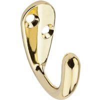 HOOK COAT/HAT BRASS