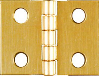 HINGE SOLID BRASS 3/4X1IN