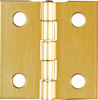 HINGE SOLID BRASS 1X1IN