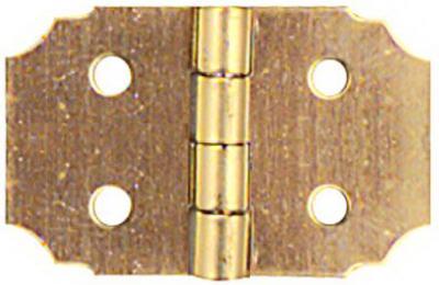 HINGE SOLID BRASS 5/8X1IN