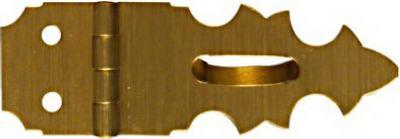 HASP DECO ANT BRS 5/8X1-7/8IN