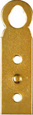HANGER PLATE BRASS 9/16X2IN
