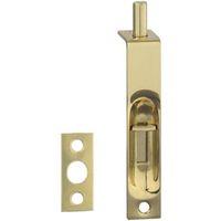 BOLT FLUSH SOLID BRASS 4IN