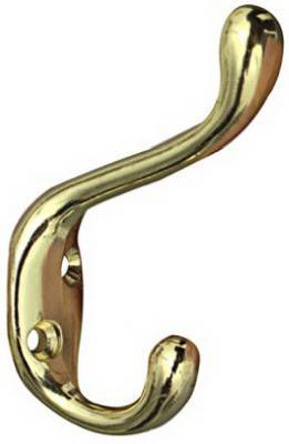HOOK COAT/HAT BRASS