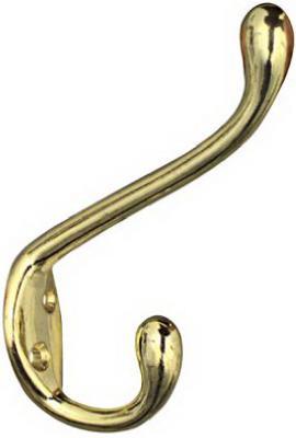 HOOK COAT/HAT BRASS