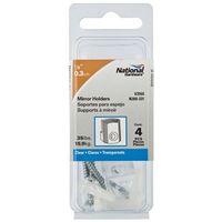 MIRROR HOLDERS 1/8IN CLEAR