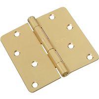 HINGE DOOR STN BRASS 4IN