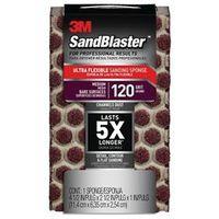 SAND SPONGE MED 120 4.5X2.5IN