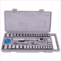 SKT SET 40PC 1/4&3/8DR SAE/MET