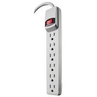 POWRSTRP WH LIT SWTCH 6OUT 4FT