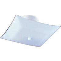 FIXTURE CEIL 2LT SEMI SQ WHITE