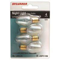 BULB LT NGT 4W CLR 4/CARD