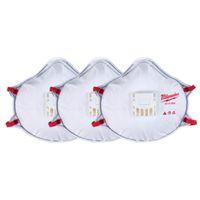 RESPIRATOR VLVD N95 W/GSKT 3PK