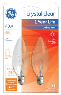 GE2PK 40W Ceil Fan Bulb