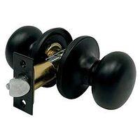 LOCK PASSGE TUBLR KNOB MATBLK