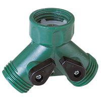 Y-CONNECTOR HSE PLST W/SHUTOFF