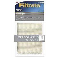 FILTER AIR DUST&LINT 16X25X1IN