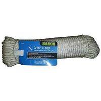 ROPE NYLN WHITE 3/16IN X 100FT