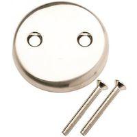 FACEPLATE BATH DRAIN BR NICKEL