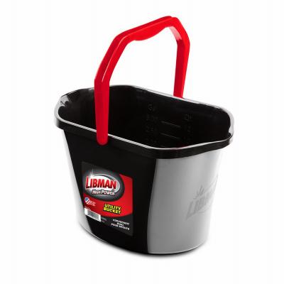 BUCKET UTILITY OVAL BLK 3.5GA