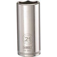 SOCKET DEEP 3/8 DRIVE 6PT 21MM