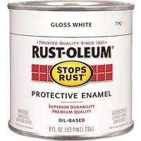 PAINT RUST OBS GLOSS WHT 1/2PT